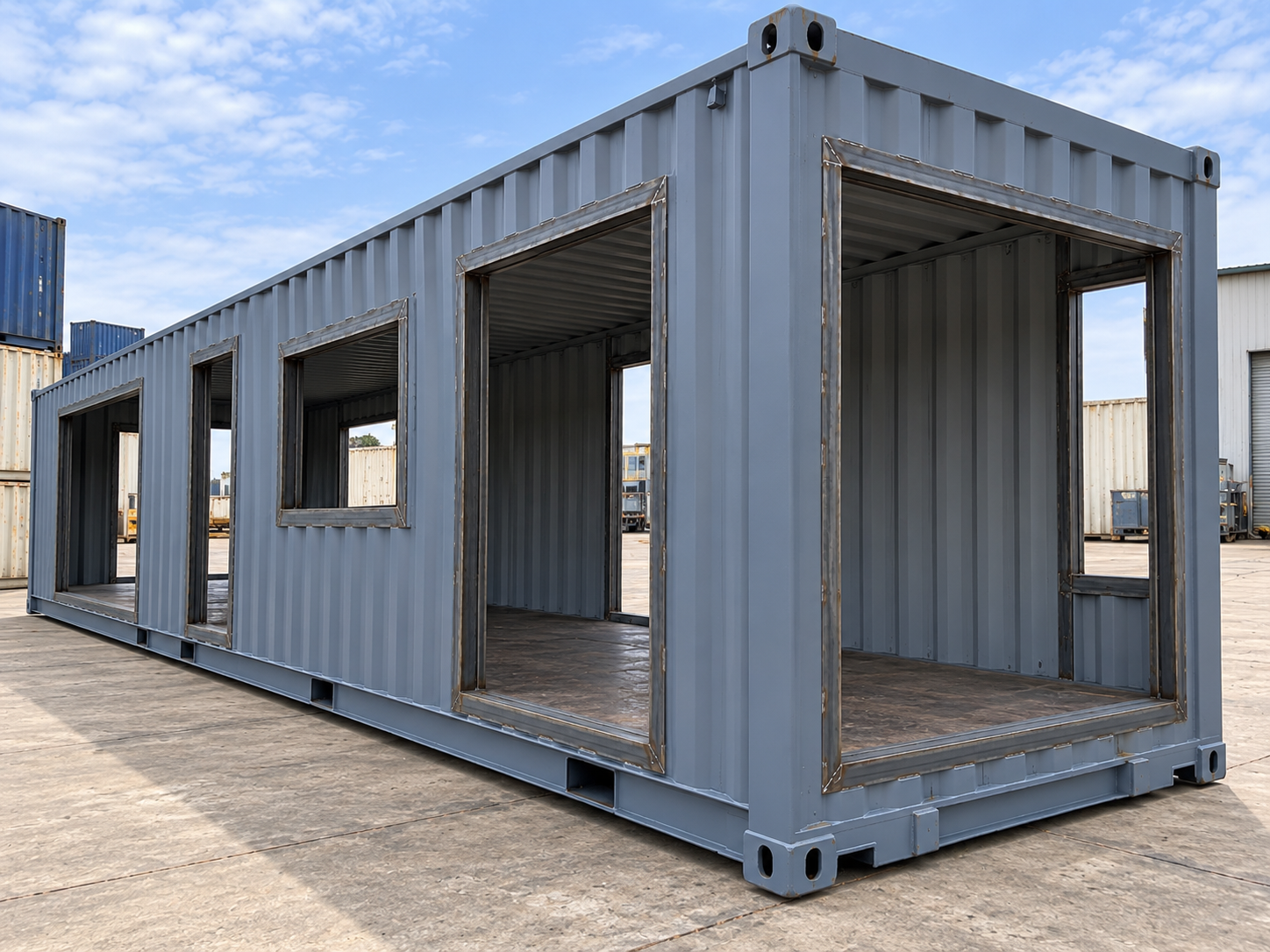 Módulo estructural contenedor "Cascarón" preparado para autoconstrucción - miniatura 2
